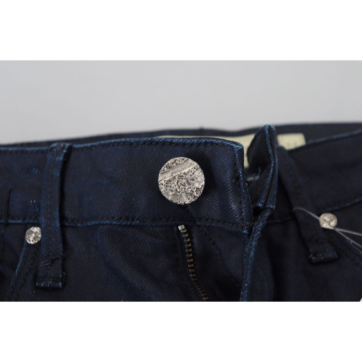 Acht Blue Cotton Skinny Low Waist Women Casual Denim Jeans