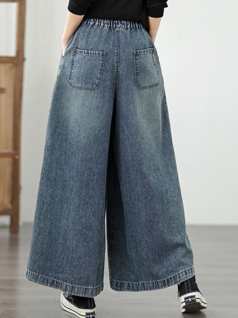 Women's Stylish and Comfortable Embroidery Loose Bottom