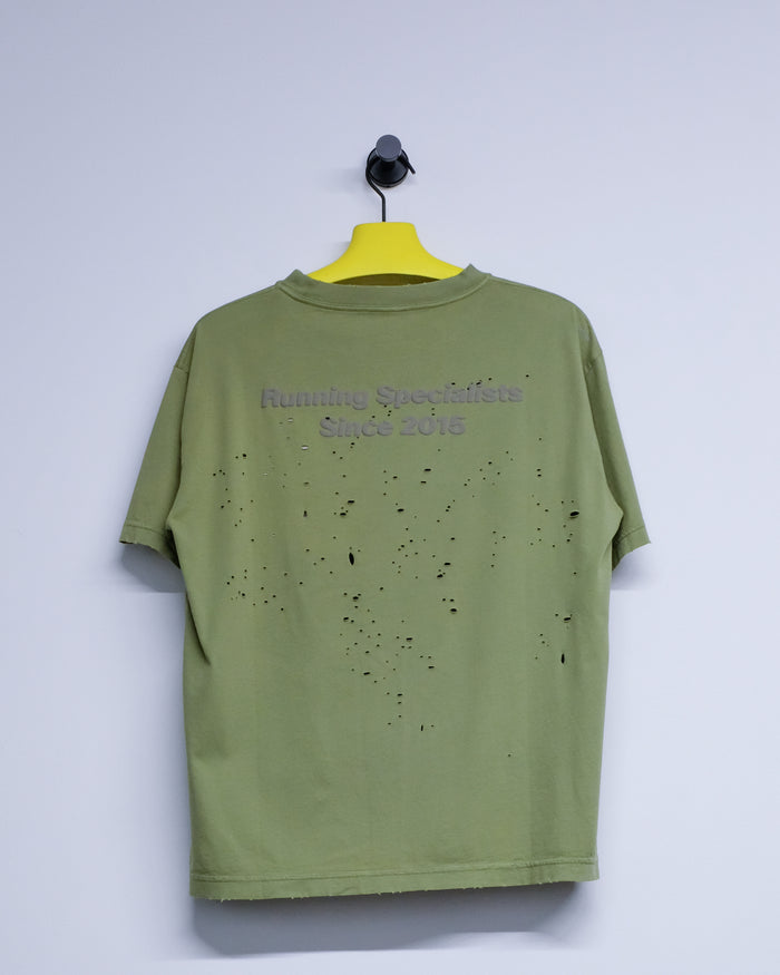 Aged Mosstone MothTech T-Shirt | Satisfy | DEPARTAMENTO
