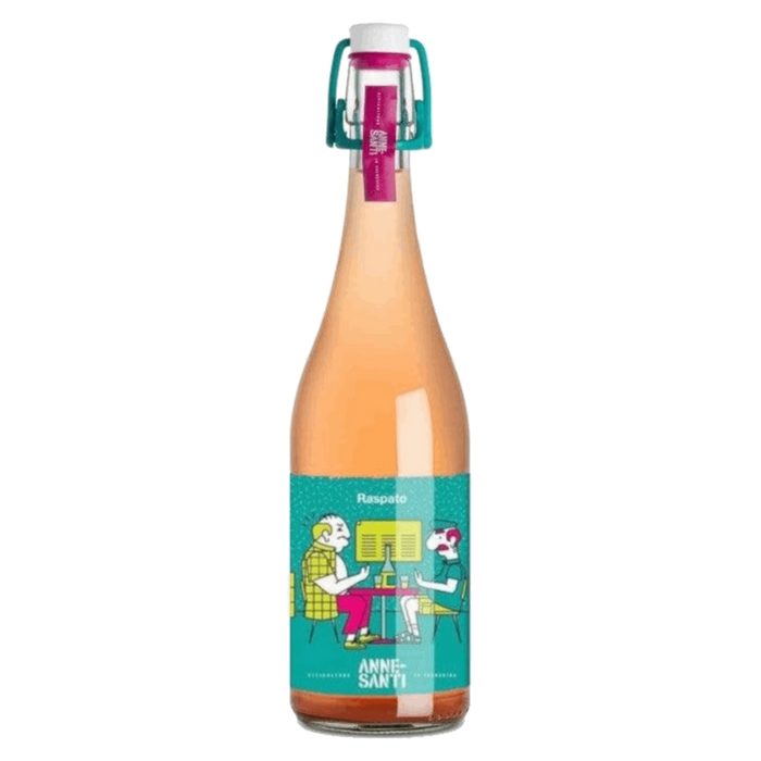 Sparkling rosé wine bottle with swing top cap, Annesanti Raspato Rosato Frizzante 2022