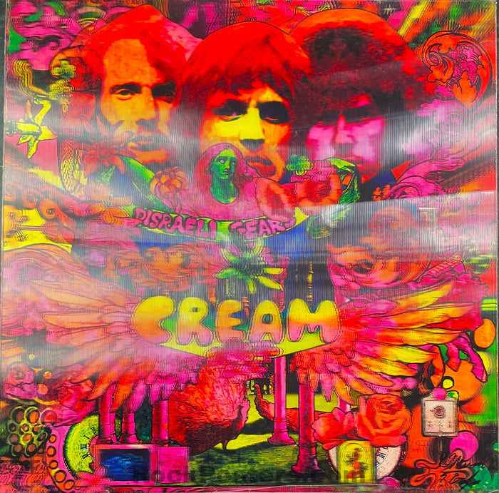 AUCTION - Martin Sharp - Cream Disraeli Gears - Lenticular Poster - Near Mint