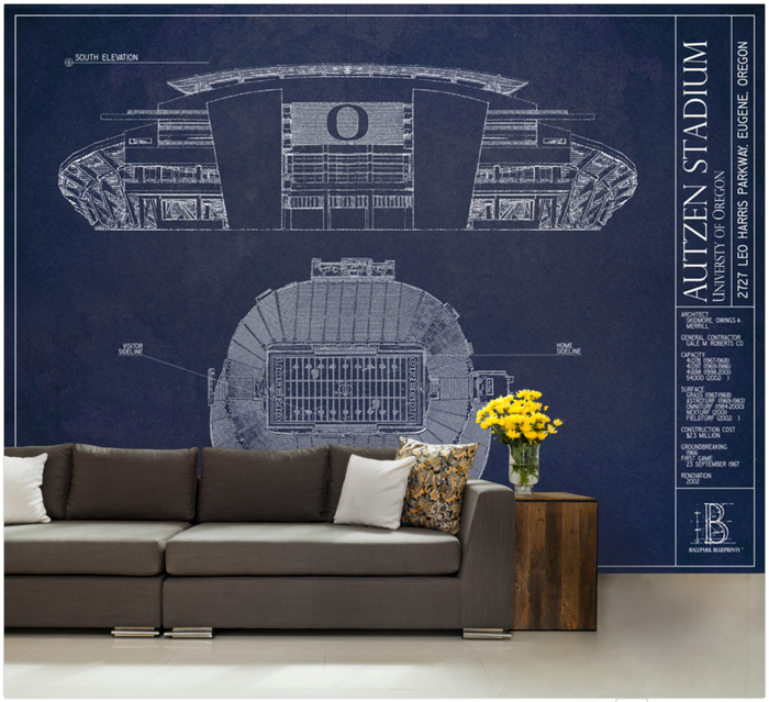 Autzen Stadium Wall Mural