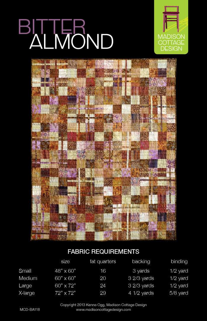 Bitter Almond Quilt Pattern by Madison Cottage Design