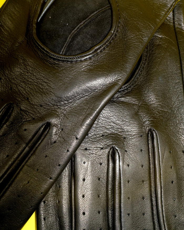 Black Leather Driving Gloves | Ernest W. Baker | DEPARTAMENTO