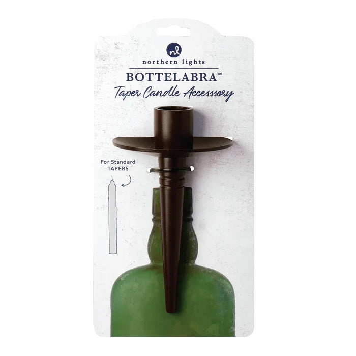 Bottleabra Bronze Taper Candle Bottle Candleholder