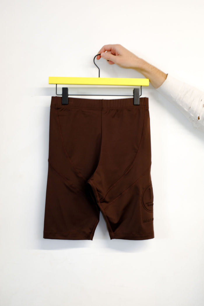 Brown Embossed Cycling Shorts | Martine Rose | DEPARTAMENTO