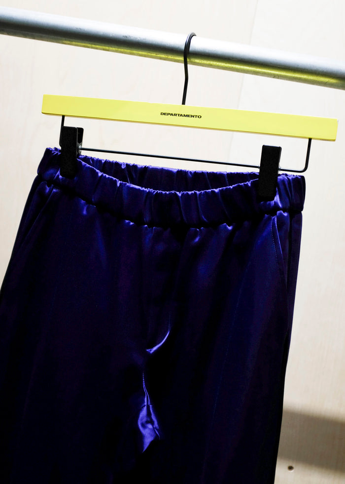 Deep Purple Satin Slim Track Pants | Ernest W. Baker | DEPARTAMENTO