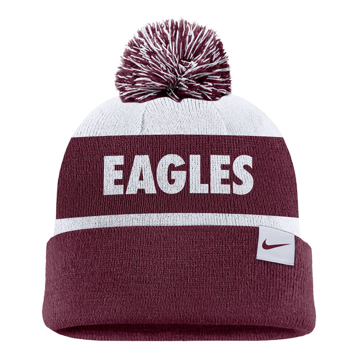 Nike Eagles Peak Stripe Beanie - Maroon/White