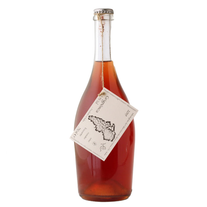 Fabio Gea Grignosca Rosé Frizzante 2021 bottle with hanging label