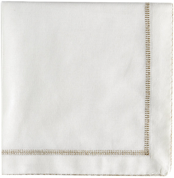 Gold Ladder Stitch Emb. Napkin