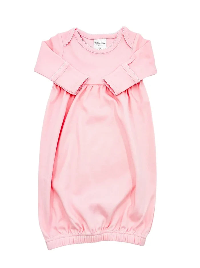 Gown with Picot Trim 0-6mths