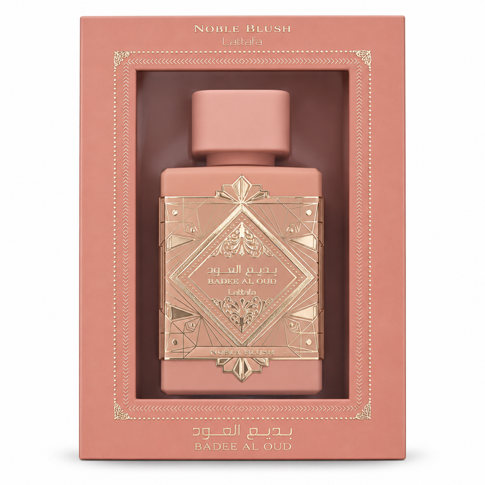 Lattafa Bade'e Al Oud Noble Blush pink box