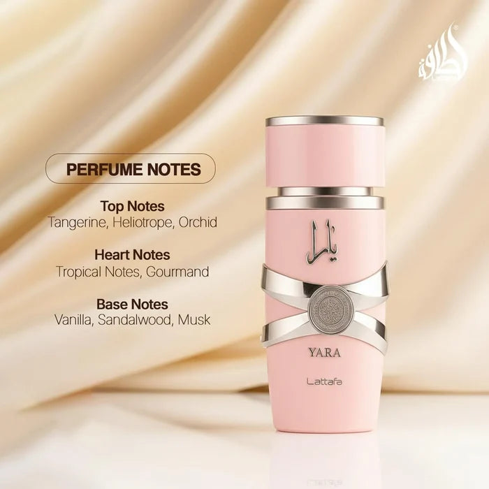 Lattafa Yara Perfume 100ml - Sweet Vanilla EDP Lattafa Perfume Pinky Cosmetics
