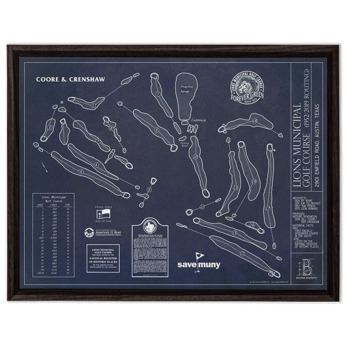 Framed Canvas - Large - Walnut