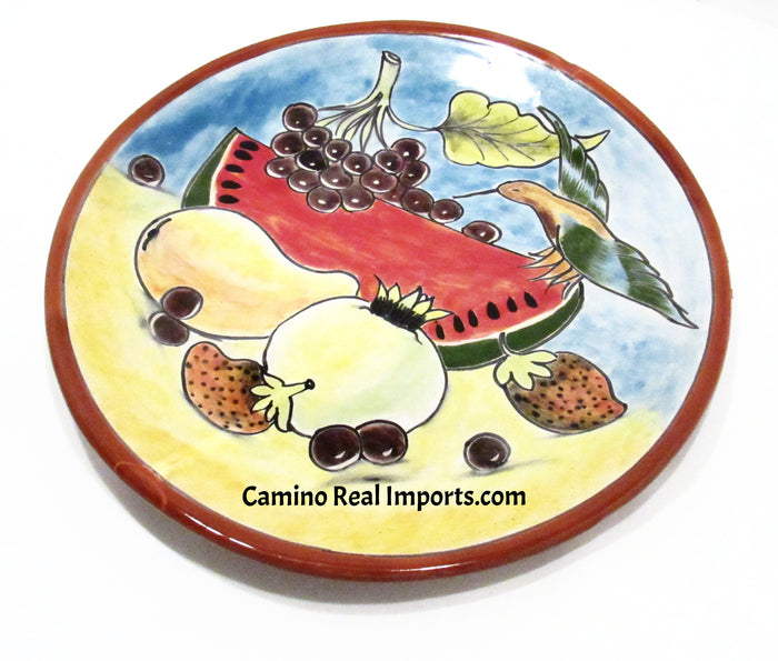 Mexican Wall Hanging Talavera pottery Plate 11" Caminorealimports.com