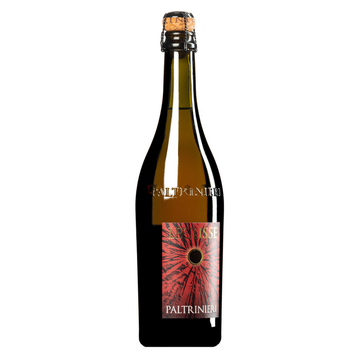 Paltrinieri Leclisse Lambrusco di Sorbara 2022 sparkling wine bottle, dark glass and label
