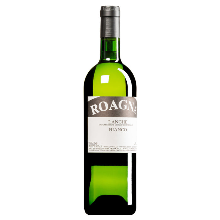 Roagna Langhe Bianco wine bottle with foil cap and label