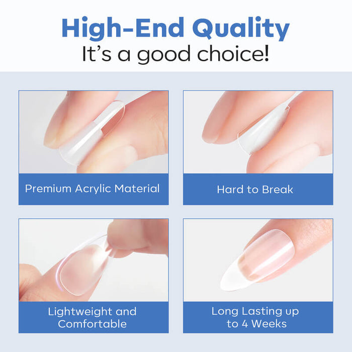 216 Pcs Semi-Frosted Nail Tips Nail Tip MODELONES #