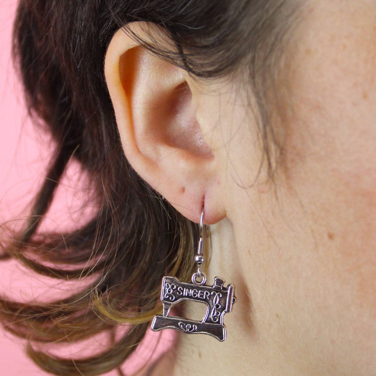 Singer Sewing Machine & Scissor Earring Mix