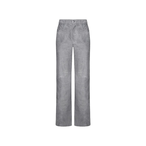 Amiri Gray Leather Pants