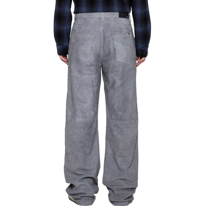 Amiri Gray Leather Pants