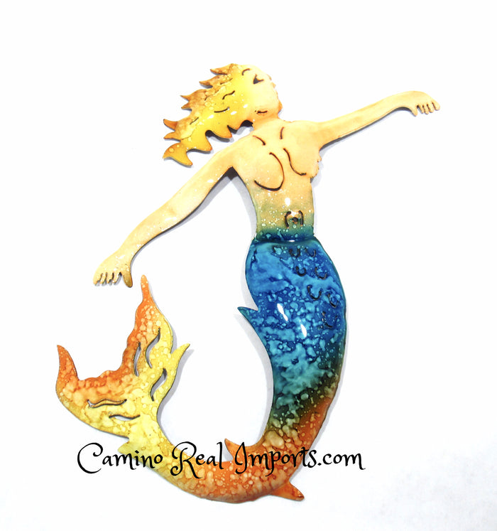 Wall Decor Metal Mermaid Caminorealimports.com