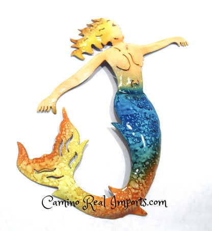 Wall Decor Metal Mermaid Caminorealimports.com