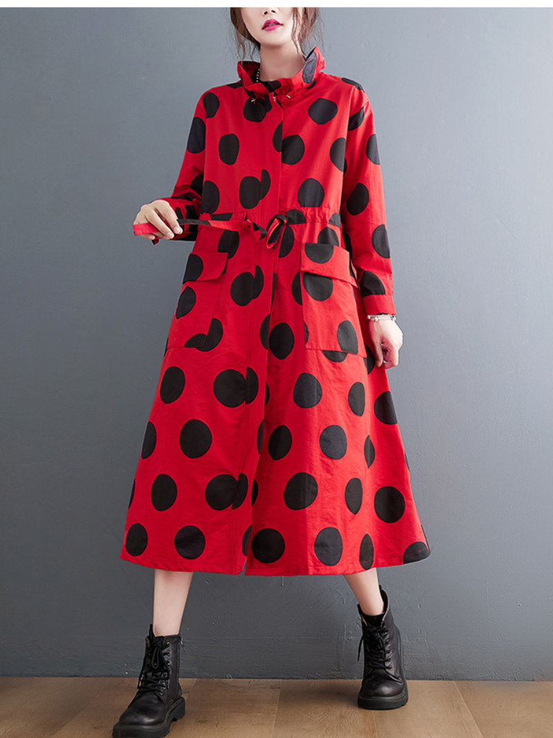 Women's Spring and Autumn Loose Single-Layer Coat With Pocket