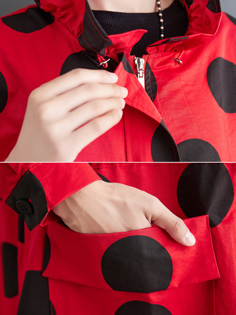 Women's Spring and Autumn Loose Single-Layer Coat With Pocket