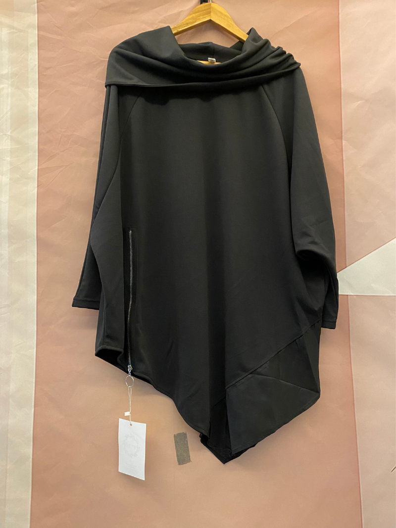 Women's Mid-Length Cape Modern Hooded Top