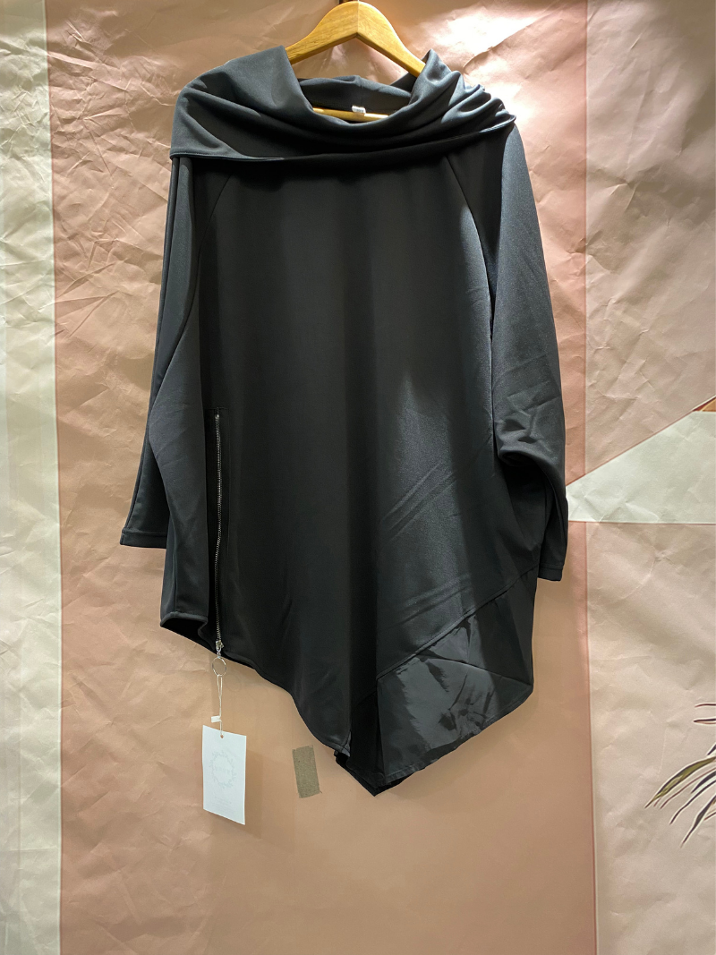 Women's Mid-Length Cape Modern Hooded Top