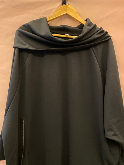 Women's Mid-Length Cape Modern Hooded Top