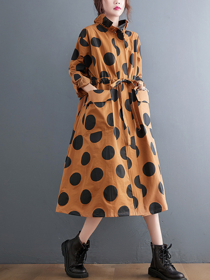 Women's Spring and Autumn Loose Single-Layer Coat With Pocket