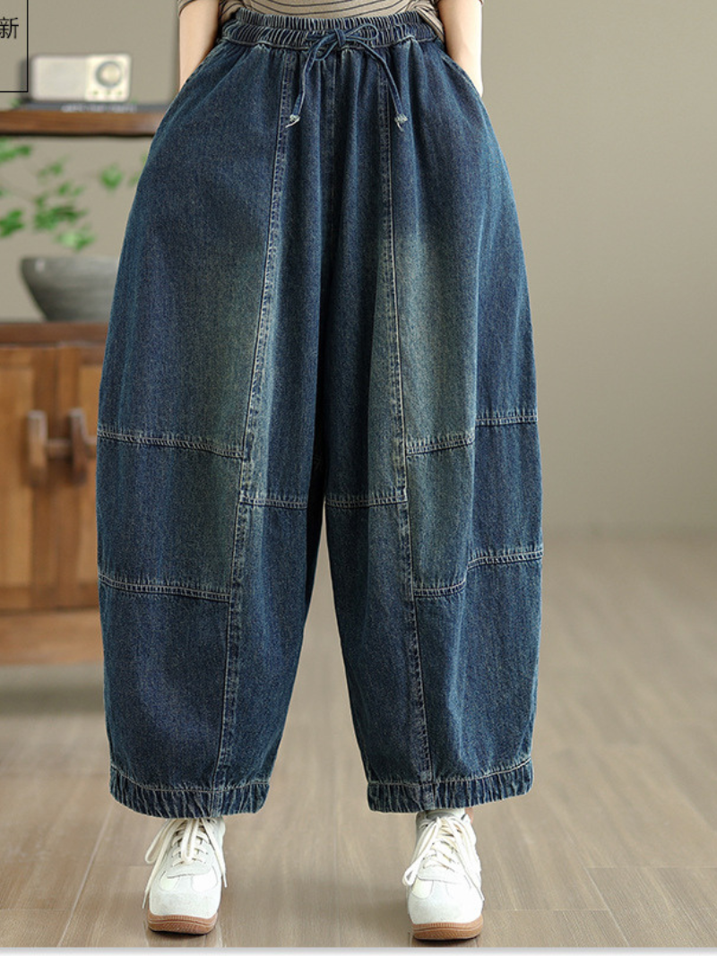 Women's Summer Dreamy Loose Waist Pockets Baggy Bottom