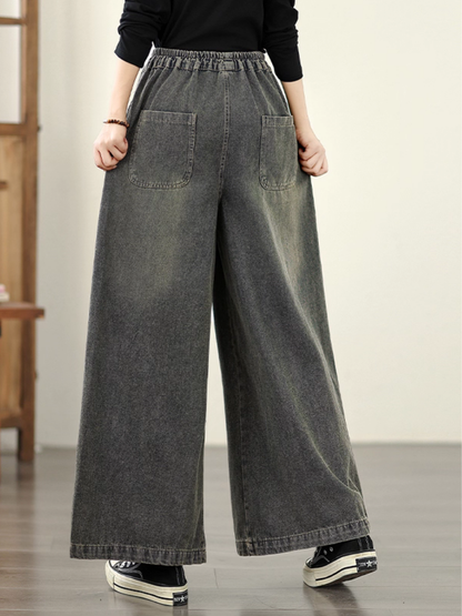 Women's Spring & Summer Wide-Leg Trousers Bottom