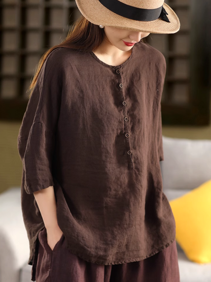 Women's Elegance to your Wardrobe Solid Color Shirt Top