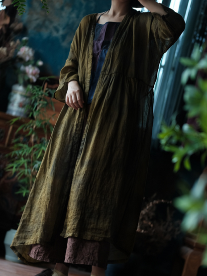 Women's Summer Beautiful & Comfy Printed  Loose Cardigan Dress