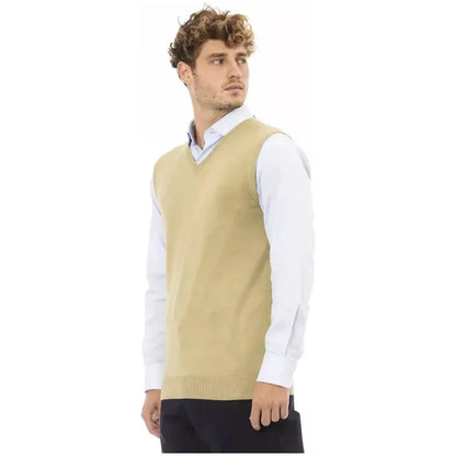 Alpha Studio Beige Viscose Men Jacket