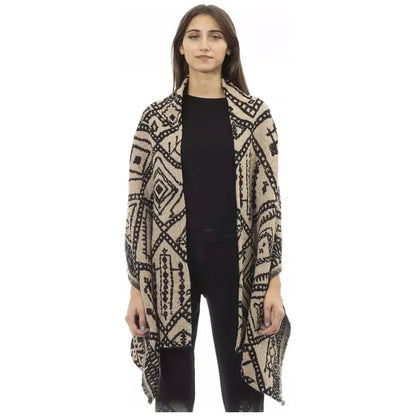 Alpha Studio Brown Wool Women Scarf