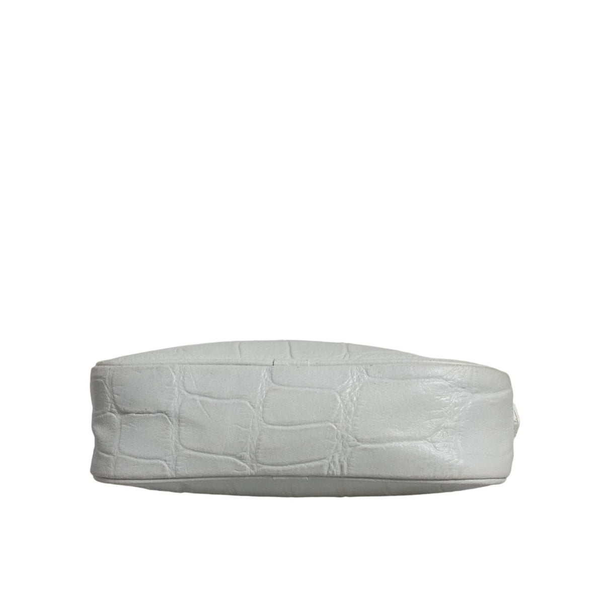 Aniye By White Croc Print Leather Crossbody Sling Bag