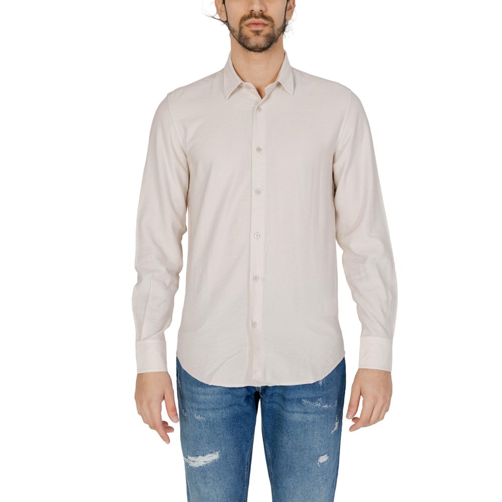 Antony Morato Beige Viscose Dress Shirt