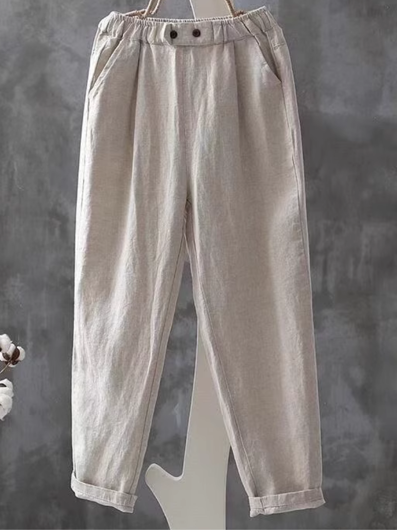 Women's Summer Linen Harem Pants thin Loose Casual Pants Bottom