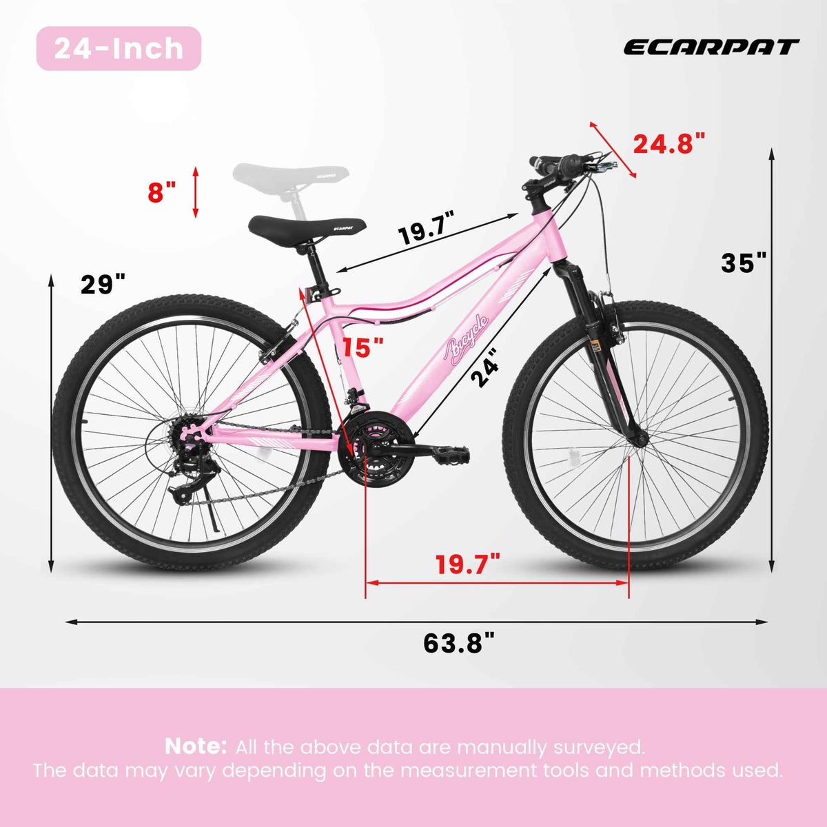 Mountain Bike for Men, Women & Teens | 21-Speed, Dual V-Brakes & Front Suspension