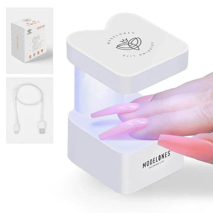 8W Mini Finger LED/UV Nail Meow Lamp - MODELONES.com #white