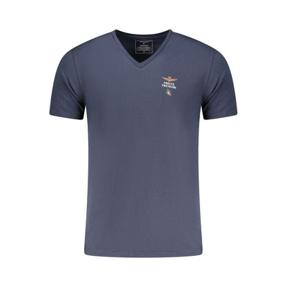 Aeronautica Militare Blu Cotton Men's T-Shirt