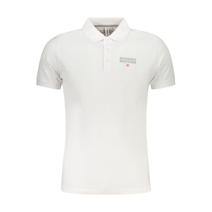 Accademia Militare Bianco Cotton Men Polo