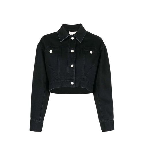 Alexander McQueen Black Cotton Denim Jacket