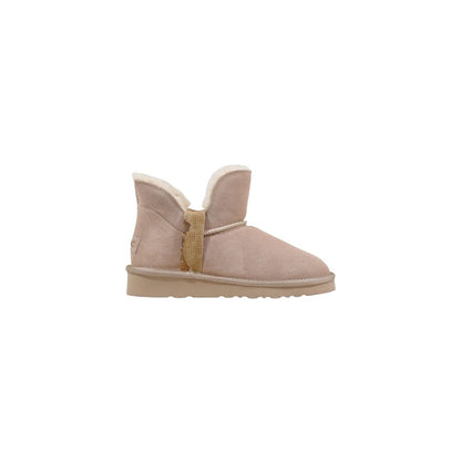 Alviero Martini Prima Classe Beige Leather Ankle Boots
