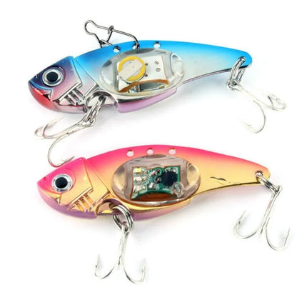 Underwater LED LIGHED VIBRATION SINKING LURE-SALTWATER JIGGING LED Flashing Light Squid Bait Lure fishfinder