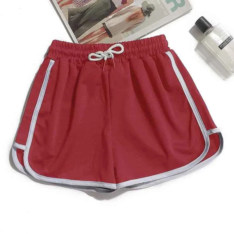 1pcs Summer Women Casual Solid Shorts Girl Gym Workout Shorts Pants Ladies Mid Waisted Yoga Short Student  Loose Shorts S-3XL